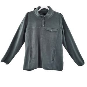 32° Degrees Heat Forrest Green Pullover Fleece Long-sleeved Jacket Women's Sz L